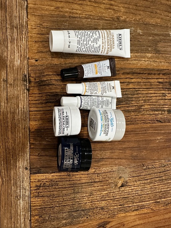 Kiehl's Other - Kiehl's Skincare Collection - White, Navy, Brown several sample and small size